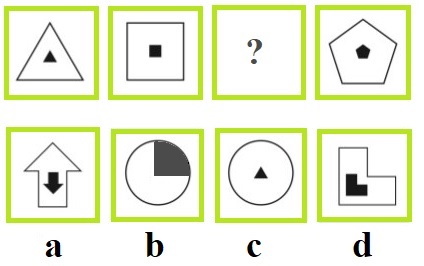 Easy difficulty level shape pattern question example that you may come across in Aptitude or Assessment exams